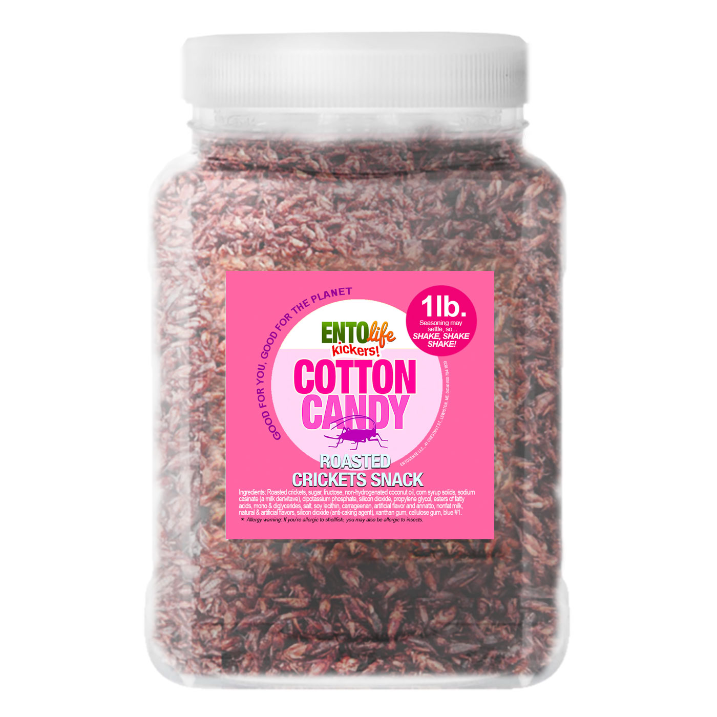 Bulk Crickets by the Pound Cotton Candy Flavored Cricket Snack