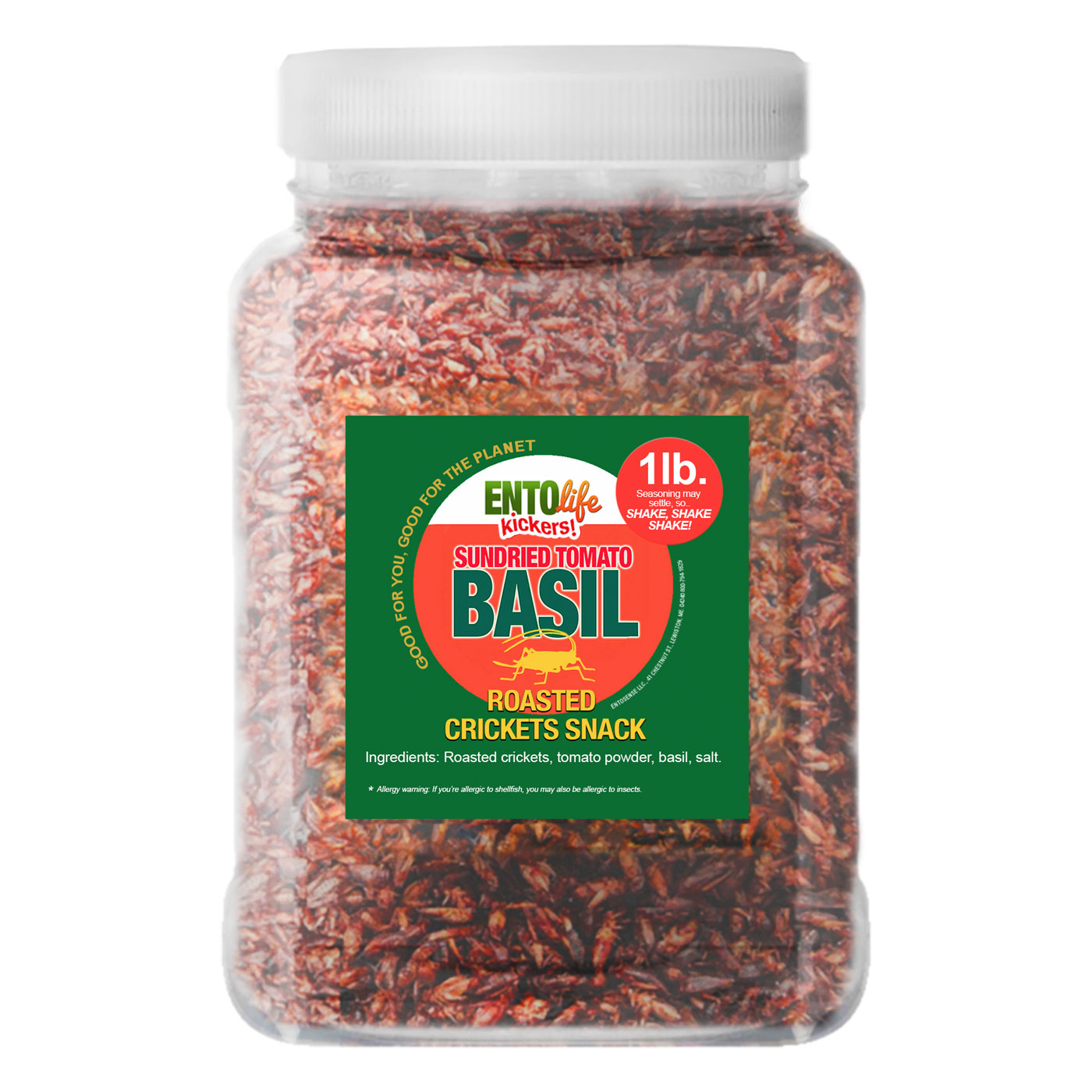 Bulk Crickets by the Pound SunDried Tomato Basil Flavored Cricket